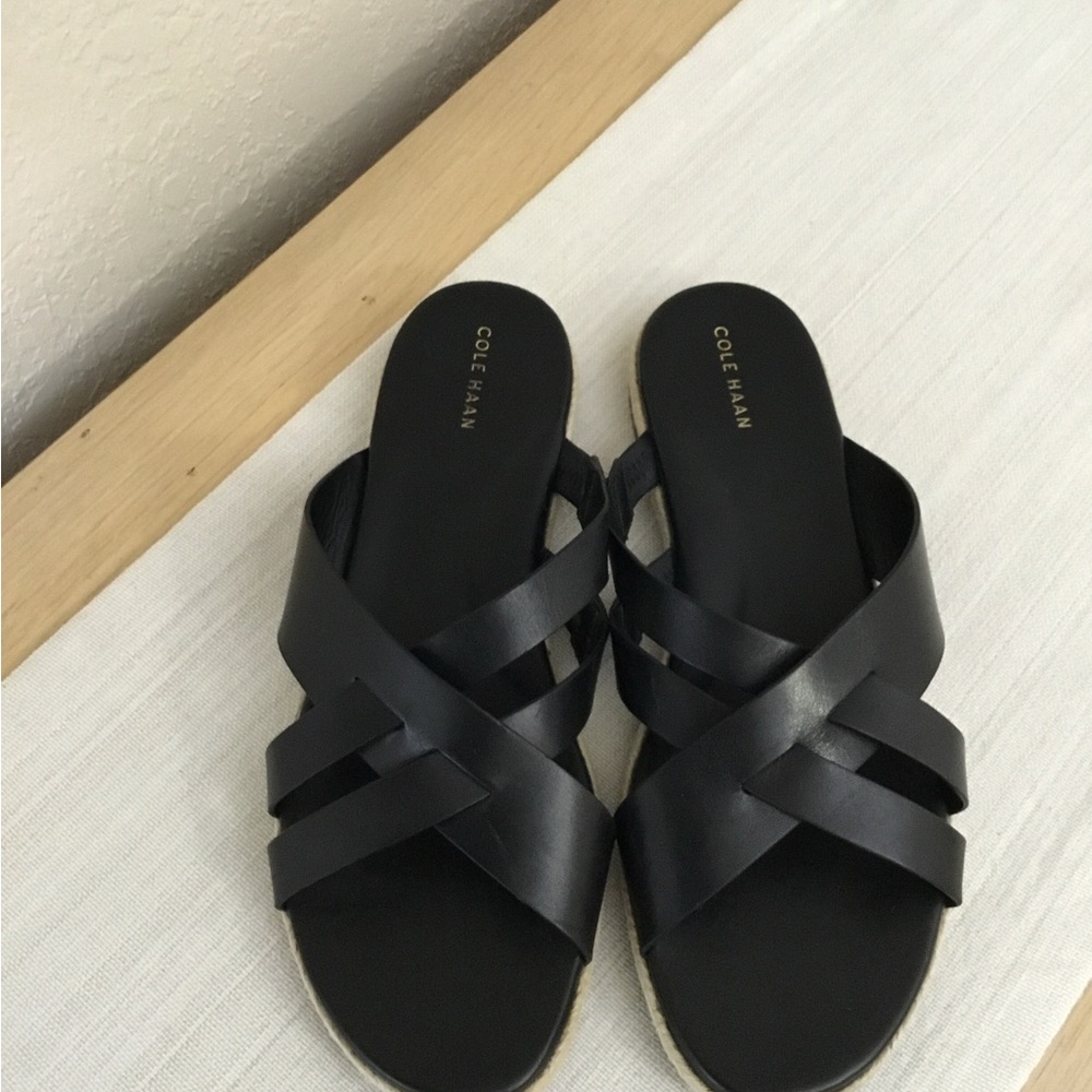 Cole Haan Florens slide black sandals size 10B - Picture 5 of 10